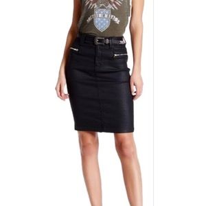 7 For All Mankind high waisted edgy pencil skirt sz28
